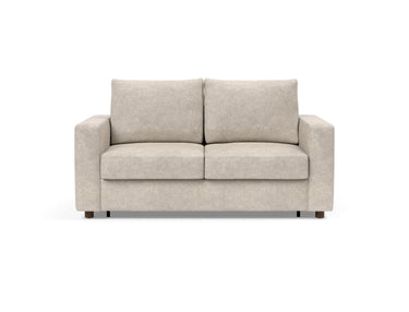 Neah 140 sovesofa med standard armlæn i 280 Avella Sand, set forfra