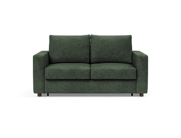 Neah 140 sovesofa med standard armlæn i 281 Avella Pine Green, set forfra