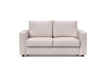 Neah 140 sovesofa med standard armlæn i 300 Weda Sand, set forfra