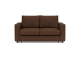 Neah 140 sovesofa med standard armlæn i 359 Taura Cappuccino, set forfra