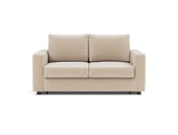 Neah 140 sovesofa med standard armlæn i 410 Esina Almond, set forfra
