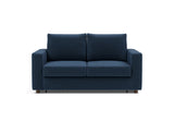 Neah 140 sovesofa med standard armlæn i 414 Esina Indigo Blue, set forfra