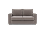 Neah 140 sovesofa med standard armlæn i 418 Esina Truffle, set forfra