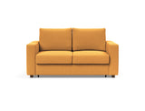 Neah 140 sovesofa med standard armlæn i 536 Bouclé Ochre, set forfra