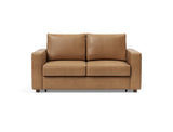 Neah 140 sovesofa med standard armlæn i 551 Faunal Brown, set forfra