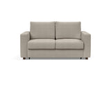 Neah 140 sovesofa med standard armlæn i 579 Kenya Gravel, set forfra