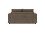 Neah 140 sovesofa med standard armlæn i 411 Esina Cedar Brown, set bagfra