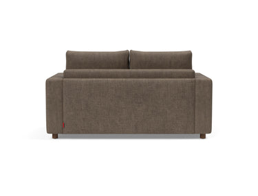 Neah 140 sovesofa med standard armlæn i 411 Esina Cedar Brown, set bagfra
