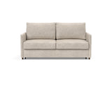 Neah 160 sovesofa med slim armlæn i 280 Avella Sand, set forfra