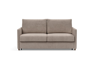 Neah 160 sovesofa med slim armlæn i 318 Cordufine Beige, set forfra