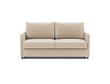 Neah 160 sovesofa med slim armlæn i 410 Esina Almond, set forfra