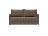 Neah 160 sovesofa med slim armlæn i 411 Esina Cedar Brown, set forfra