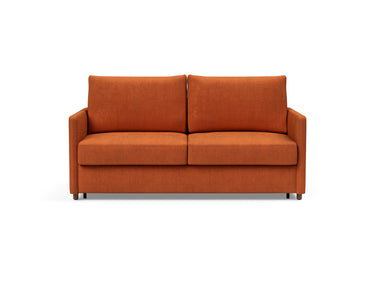 Neah 160 sovesofa med slim armlæn i 412 Esina Rust Orange, set forfra