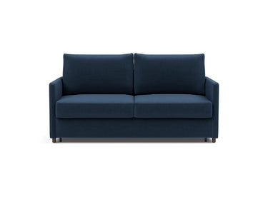 Neah 160 sovesofa med slim armlæn i 414 Esina Indigo Blue, set forfra