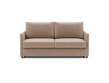 Neah 160 sovesofa med slim armlæn i 417 Esina Mocha, set forfra