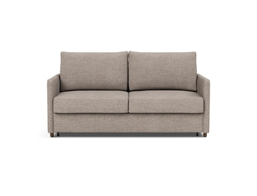 Neah 160 sovesofa med slim armlæn i 472 Yuveno Warm Grey, set forfra