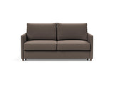 Neah 160 sovesofa med slim armlæn i 530 Bouclé Taupe, set forfra
