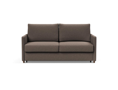 Neah 160 sovesofa med slim armlæn i 530 Bouclé Taupe, set forfra