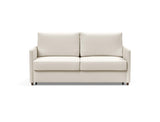 Neah 160 sovesofa med slim armlæn i 531 Bouclé Off White, set forfra