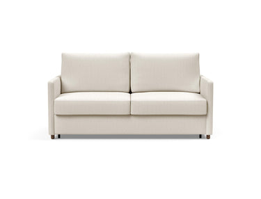 Neah 160 sovesofa med slim armlæn i 531 Bouclé Off White, set forfra