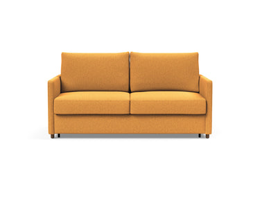 Neah 160 sovesofa med slim armlæn i 536 Bouclé Ochre, set forfra