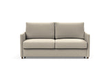 Neah 160 sovesofa med slim armlæn i 539 Bouclé Beige, set forfra