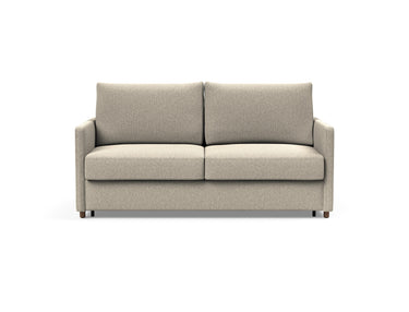 Neah 160 sovesofa med slim armlæn i 539 Bouclé Beige, set forfra