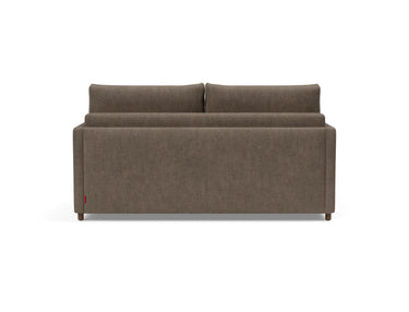 Neah 160 sovesofa med slim armlæn i 411 Esina Cedar Brown, set bagfra