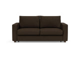 Neah 160 sovesofa med standard armlæn i 358 Taura Chocco, set forfra