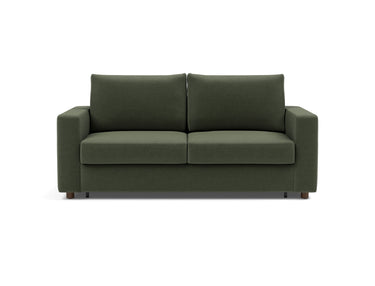 Neah 160 sovesofa med standard armlæn i 413 Esina Olive Green, set forfra