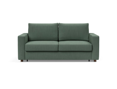 Neah 160 sovesofa med standard armlæn i 518 Elegance Green, set forfra