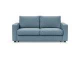 Neah 160 sovesofa med standard armlæn i 525 Mixed Dance Light Blue, set forfra