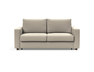 Neah 160 sovesofa med standard armlæn i 539 Bouclé Beige, set forfra