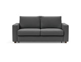 Neah 160 sovesofa med standard armlæn i 852 Mahoga Seal Grey, set forfra