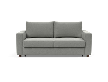 Neah 160 sovesofa med standard armlæn i 853 Mahoga Dove Grey, set forfra