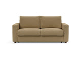 Neah 160 sovesofa med standard armlæn i 860 Yogia Olive Brown, set forfra
