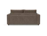 Neah 160 sovesofa med standard armlæn i 411 Esina Cedar Brown, set bagfra