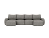 Norum sovesofa U-form med Chunky armlæn i 282 Avella Warm Grey, set forfra
