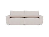 Norum sovesofa med Curve armlæn i 300 Weda Sand, set forfra