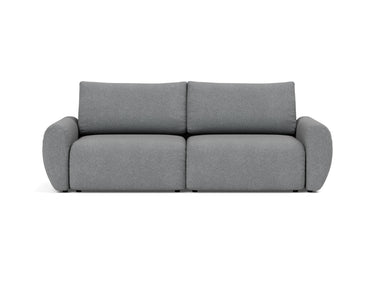 Norum sovesofa med Curve armlæn i 320 Corocco Shadow Grey, set forfra