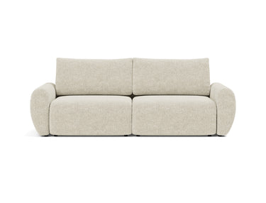 Norum sovesofa med Curve armlæn i 357 Taura Off White, set forfra