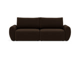 Norum sovesofa med Curve armlæn i 358 Taura Chocco, set forfra