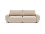Norum sovesofa med Curve armlæn i 410 Esina Almond, set forfra