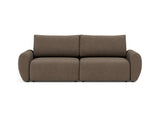 Norum sovesofa med Curve armlæn i 411 Esina Cedar Brown, set forfra