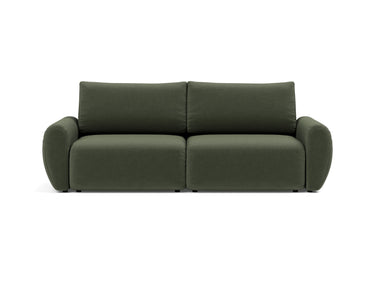 Norum sovesofa med Curve armlæn i 413 Esina Olive Green, set forfra