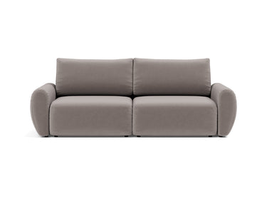 Norum sovesofa med Curve armlæn i 418 Esina Truffle, set forfra