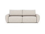 Norum sovesofa med Curve armlæn i 470 Yuveno Natural, set forfra