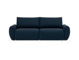 Norum sovesofa med Curve armlæn i 528 Mixed Dance Blue, set forfra