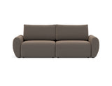 Norum sovesofa med Curve armlæn i 530 Bouclé Taupe, set forfra