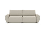 Norum sovesofa med Curve armlæn i 539 Bouclé Beige, set forfra